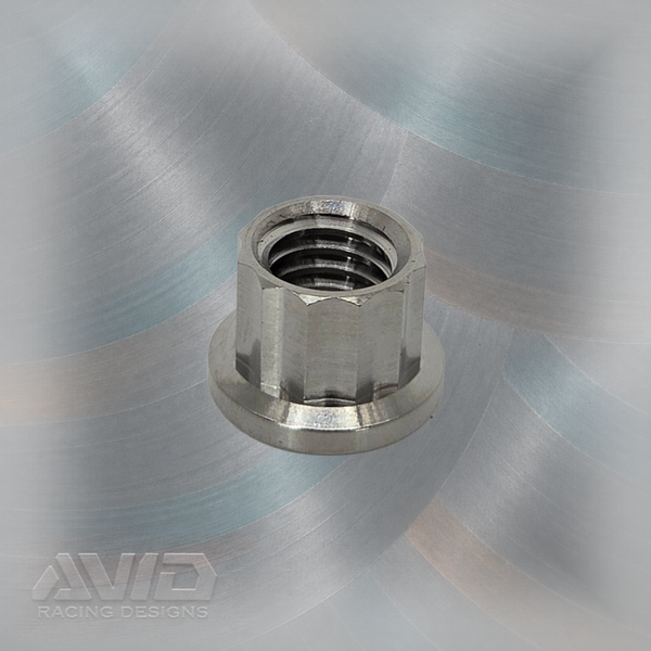 Titanium 12 Point Flange Lock Nut, 3/8-16 | AVID Racing