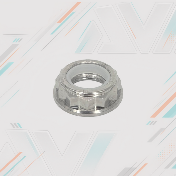 Titanium 12 Point Flange Lock Nut, M12 x 1.5 | AVID Racing
