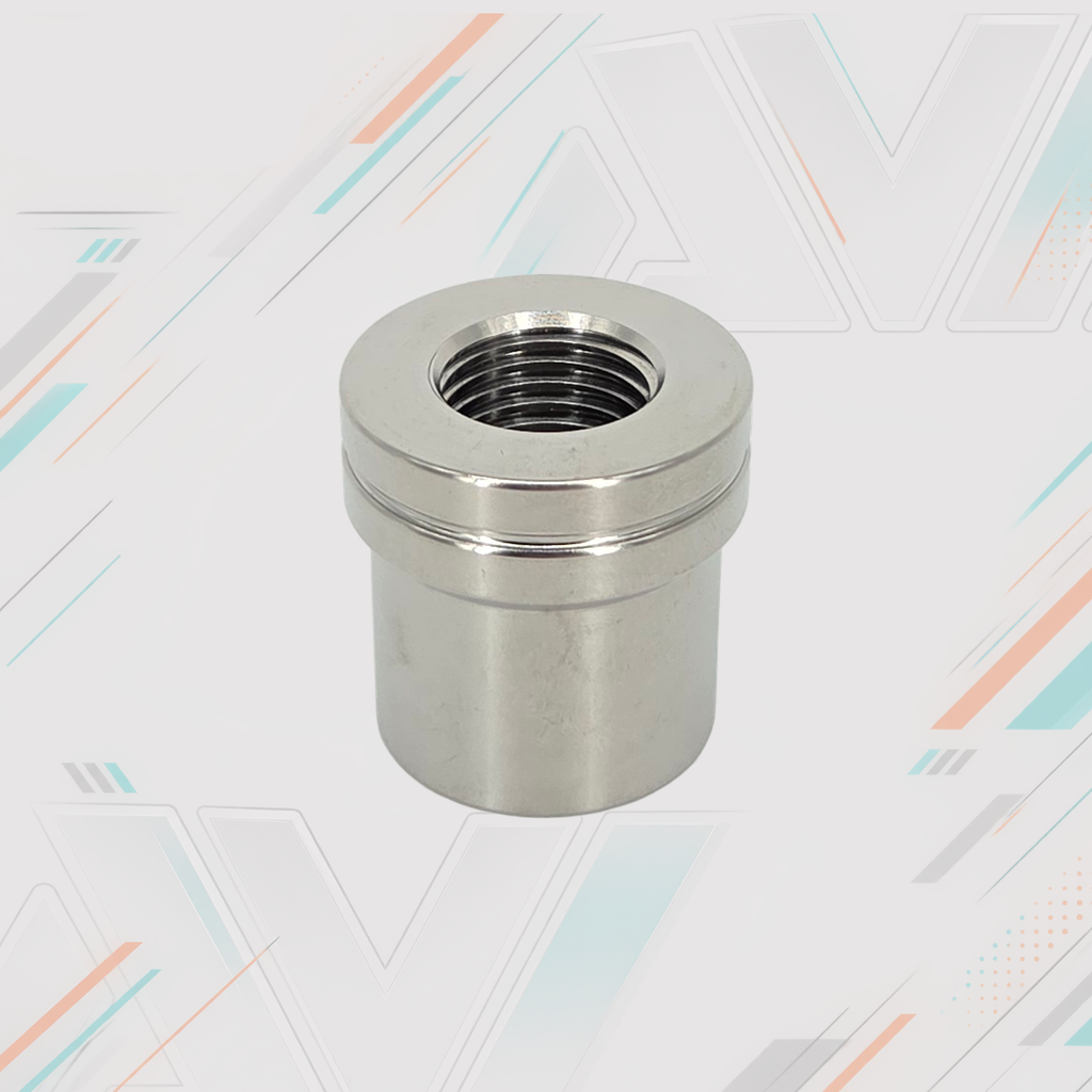 AVID Racing Titanium Weld-In Round Bung, 25mmx1.5mm Tube, M14x1.5 LH | AVID Racing — Threaded Bung Front View — AVID-TB-25x22xm14-LHT_03 [AVID:3b1c294b-4092-43fe-8518-a226b06e9102] [AVID-VERSION:704faf7c-719f-4154-a5df-e12bce6a4aad]