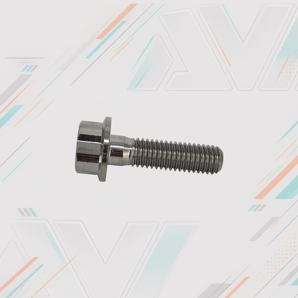 AVID Racing Titanium 12 Point Flange Bolt, M8 x 1.25 x 30 mm, 25 mm Thread | AVID Racing — Side Profile — M8-T12FB-30x5-125_03 [AVID:58418603-e43c-4d59-90f8-d5b47b6f2520] [AVID-VERSION:be7c5ebf-4087-44b9-8851-9920270e4434]