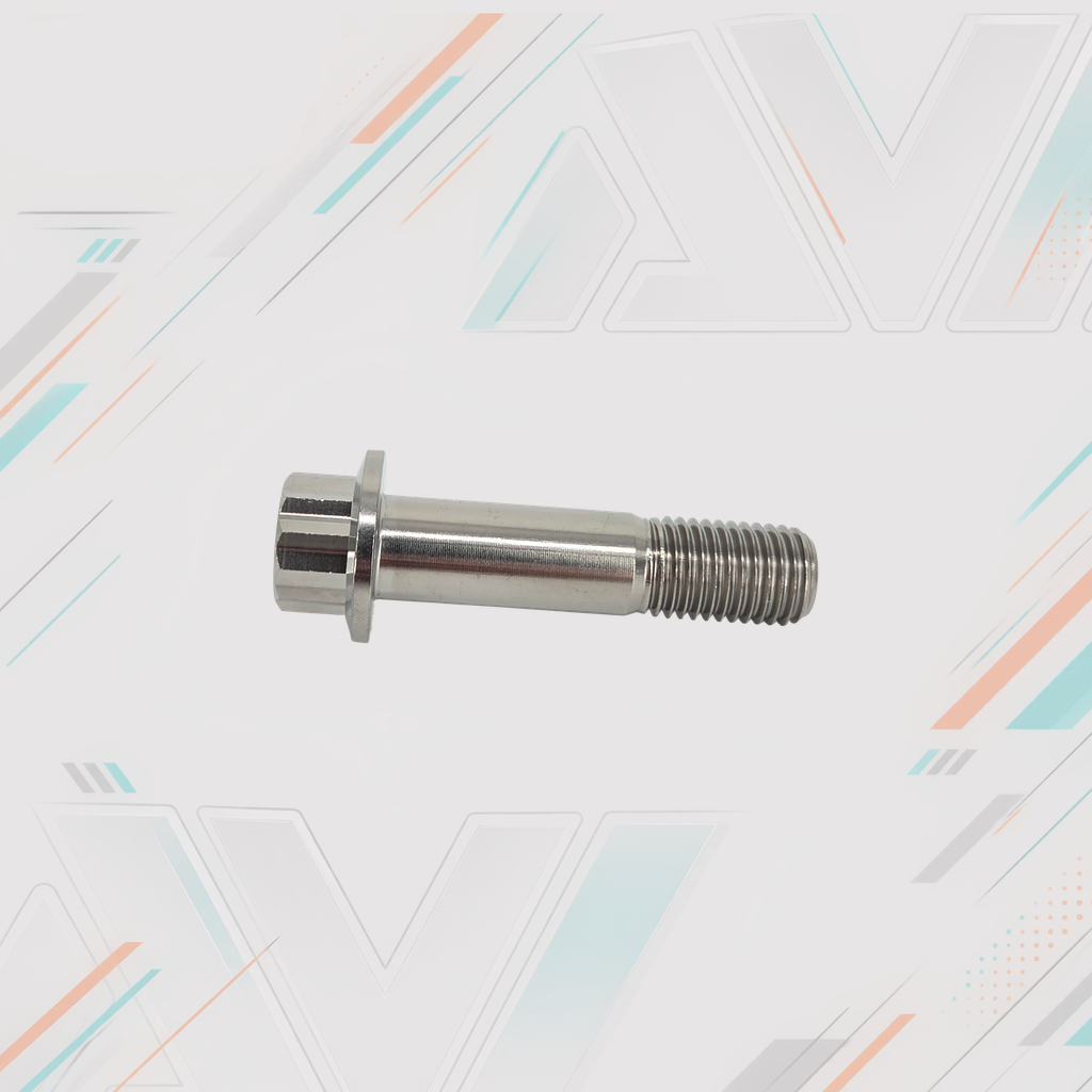 AVID Racing Titanium 12 Point Flange Bolt, M12 x 1.5 x 50 mm, 20 mm Thread | AVID Racing — Side Profile — M12-T12FB-50x30-15_02 [AVID:4e2642fd-e10d-409d-b003-34d9ee98c56d] [AVID-VERSION:e4e7f293-cbab-422a-ad57-29c51b118f3a]