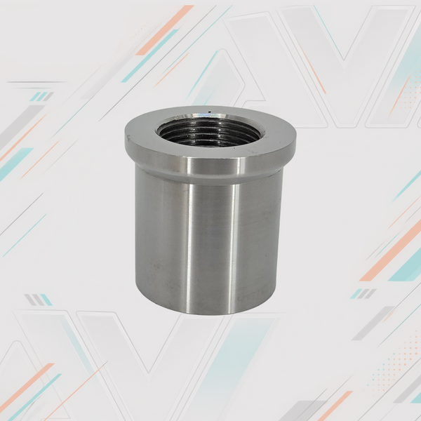 Chromoly Weld-In Round Bung, 2.00"x.120" Tube, 1 1/4-12 RH | AVID Racing