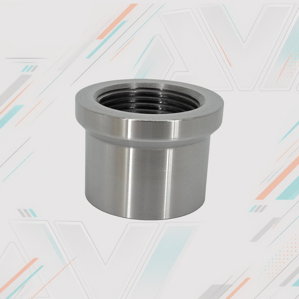 Chromoly Weld-In Round Bung, 1.75"x.120" Tube, 1 1/4-12 RH | AVID Racing