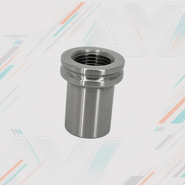 Chromoly Weld-In Round Bung, 1.0"x.120" Tube, 5/8-18 LH | AVID Racing