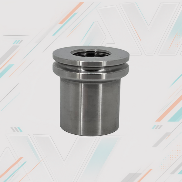 Chromoly Weld-In Round Bung, 1.25"x.120" Tube, 5/8-18 LH | AVID Racing