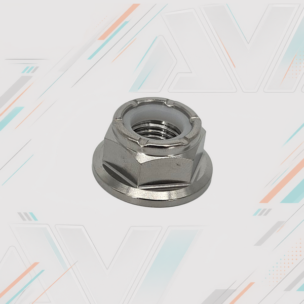 Titanium 6 Point Flange Nylon Lock Nut, 7/16-20 | AVID Racing