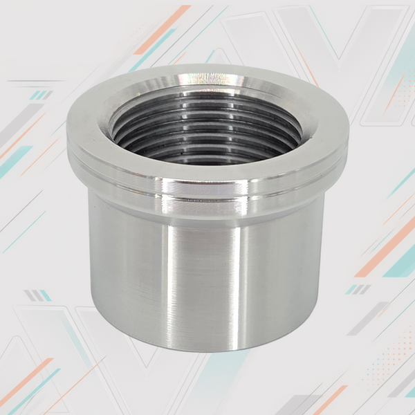 Chromoly Weld-In Round Bung, 1.75"x.120" Tube, 1 1/4-12 LH | AVID Racing