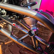 AVID Racing Outlaw Ti-Spec Front Control Arm Installed Close-Up [AVID:0a731c19-83ee-4515-b4c1-45a60d2a8cbe] [AVID-VERSION:b2f2227d-f2c7-4c2a-bea3-cfa32ba4784e]
