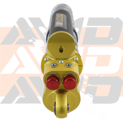 Can-Am Maverick R ADS Direct Fit MBR Front Race Shock detail of reservoir on branded background