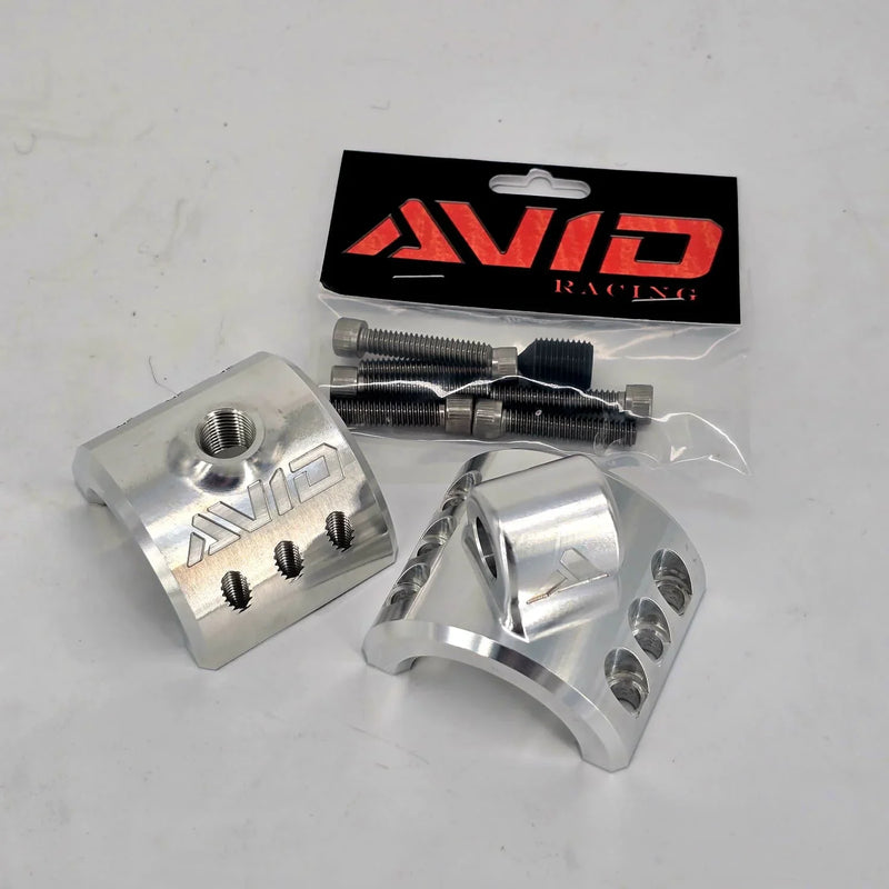 AVID Racing Billet 7075 aluminum limit strap tube clamp designed for universal fitment on any tube chassis precision machined from 7075 billet aluminum