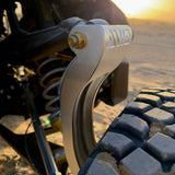 AVID Racing Can-Am Maverick R Baja Race 7075-T6 Billet Uprights detail view mounted on vehicle