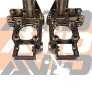 AVID Racing Can-Am Maverick R Baja Race 4130 Chromoly Uprights / Knuckle detail of inner components that mount to front control arms