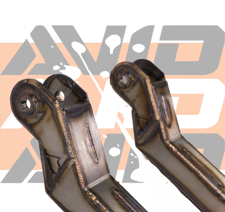 AVID Racing Can-Am Maverick R Baja Race 4130 Chromoly Uprights / Knuckle top view of mount to upper front control arm