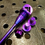 AVID Racing Can-Am Maverick R Dipstick and Titanium bolts anodized in hyper purple