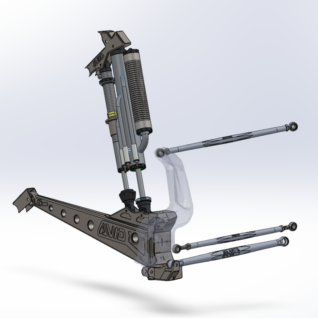 Can-Am Maverick R MAX Dual Shock Conversion Rear Baja Race Trailing Arm