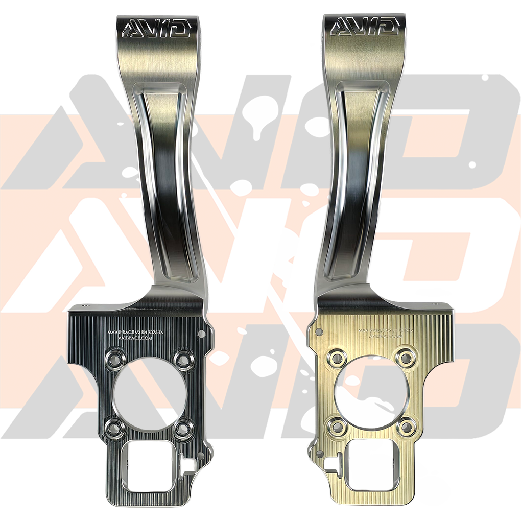 AVID Racing Can-Am Maverick R Baja Race 7075-T6 Billet Uprights top view