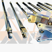 AVID Racing Polaris Pro R billet aluminum toe link kit components