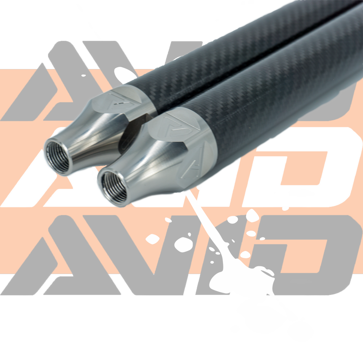 AVID Racing Polaris Pro R SC 5/8" Carbon Fiber Sway Bar Link Kit detail of carbon fiber sway bar