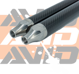AVID Racing Polaris Pro R SC 5/8" Carbon Fiber Sway Bar Link Kit detail of carbon fiber sway bar