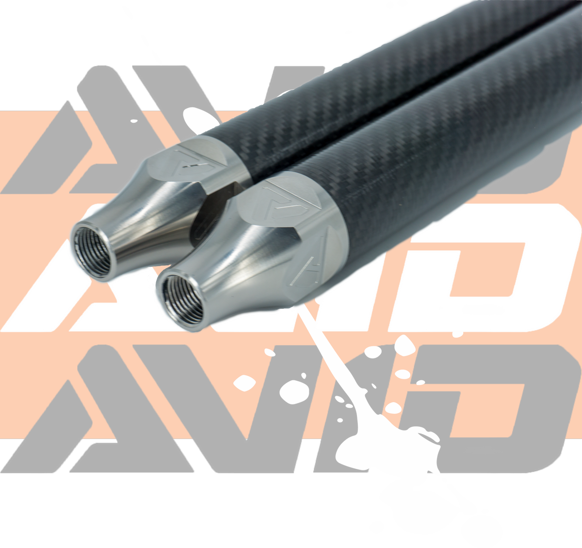 AVID Racing Polaris Pro R SC 5/8" Carbon Fiber Sway Bar Link Kit detail of carbon fiber sway bar