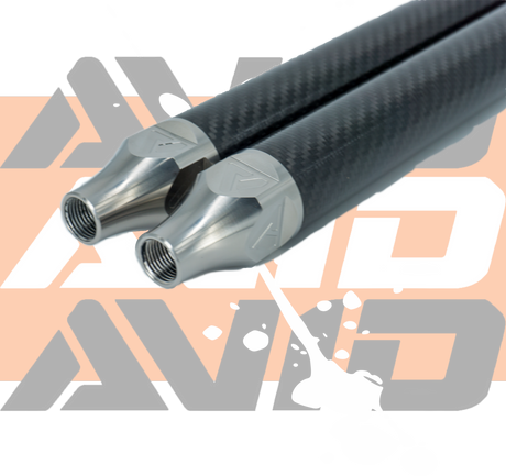 AVID Racing Polaris Pro R SC 5/8" Carbon Fiber Sway Bar Link Kit detail of carbon fiber sway bar