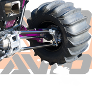 AVID Racing Can-Am Maverick R 3/4" HD Carbon Fiber Radius Rod Kit  ultra light for drag racing mounted on vehicle