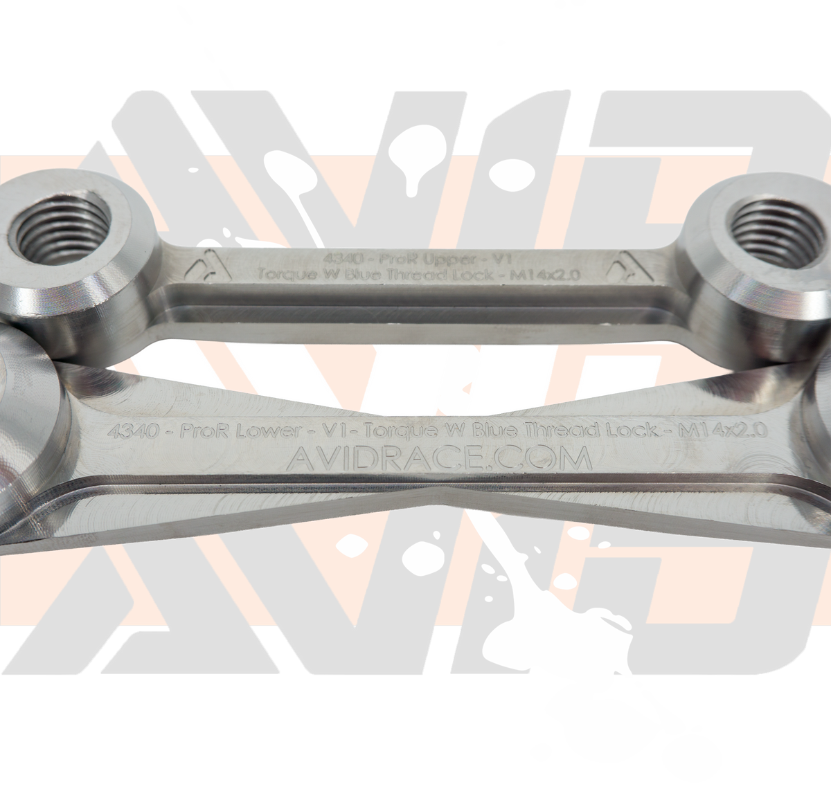 Polaris RZR Pro R Radius Rod Dog Bone Nut Retainer Support Kit close up of engraving