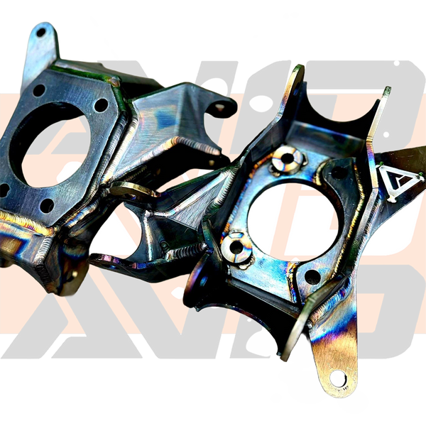Polaris RZR Pro R / Turbo R / Turbo S Chromoly Plate Front Upright, Double Shear Vertical Uniball | AVID Racing