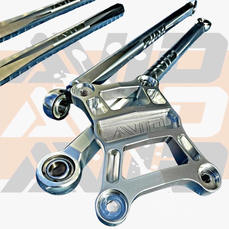 7075 billet radius rod machining detail Polaris RZR Pro R AVID