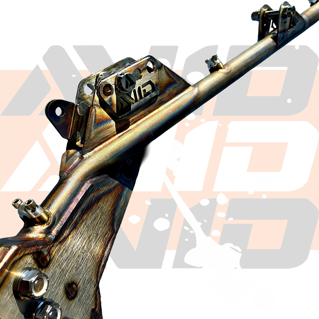 AVID Racing Polaris RZR Pro R SC +4.5 billet trailing arm drag racing suspension detail
