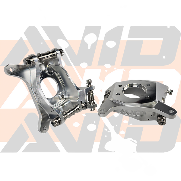 Polaris RZR Pro R / Turbo R / Turbo S Lightweight Billet Front Upright, Double Shear Vertical Uniball | AVID Racing