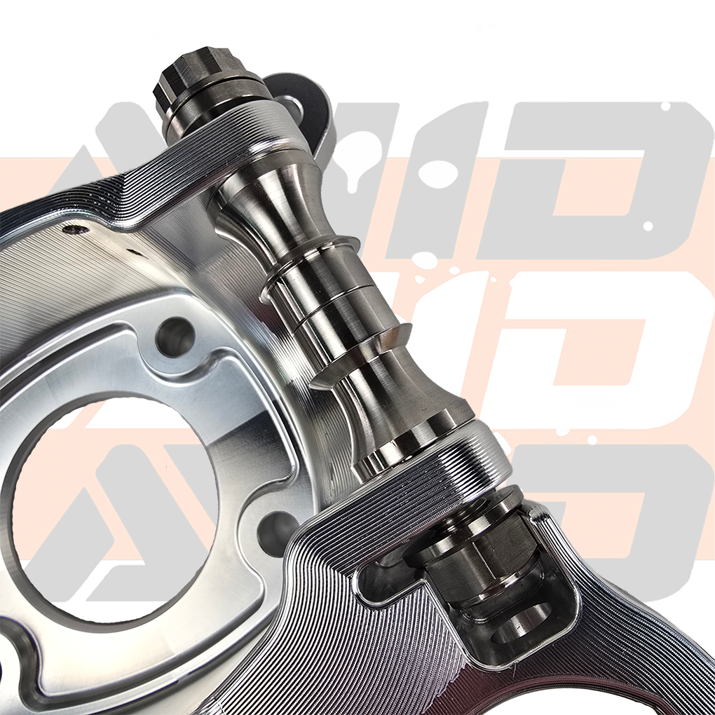 Polaris RZR Pro R / Turbo R / Turbo S Lightweight Billet Front Upright, Double Shear Vertical Uniball