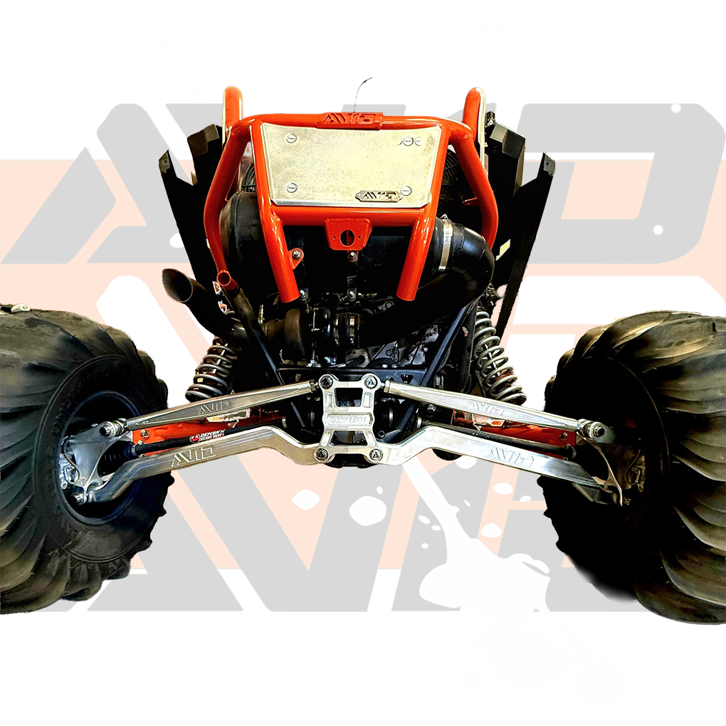 AVID Racing Polaris Pro R XC High Clearance Radius Rod Kit mounted on vehicle