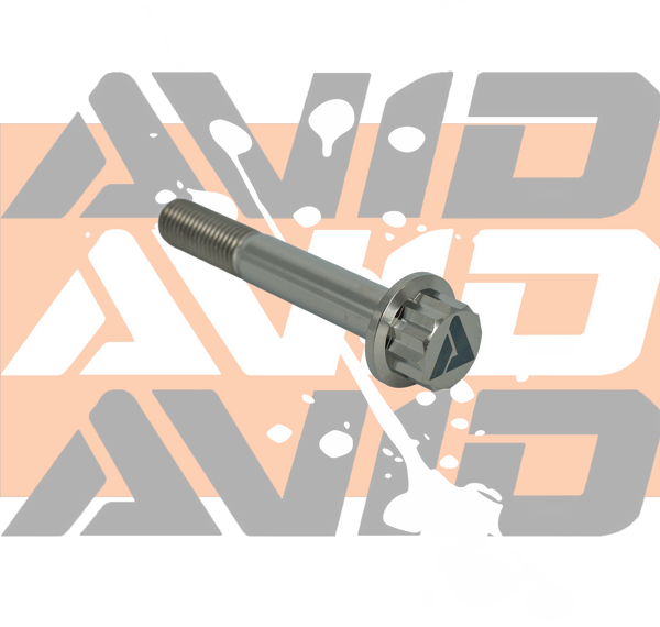 Titanium 12 Point Flange Bolt, M10 x 1.25 x 65 mm, 25 mm Thread | AVID Racing