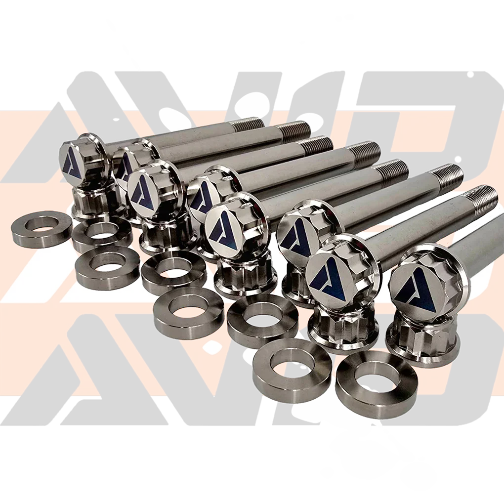 Yamaha YXZ1000 Factory Front Inner Pivot Titanium Bolt Hardware Kit, 24 Piece | AVID Racing