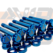 Yamaha YXZ1000 Factory Front Inner Pivot Titanium Bolt Hardware Kit, 24 Piece | AVID Racing