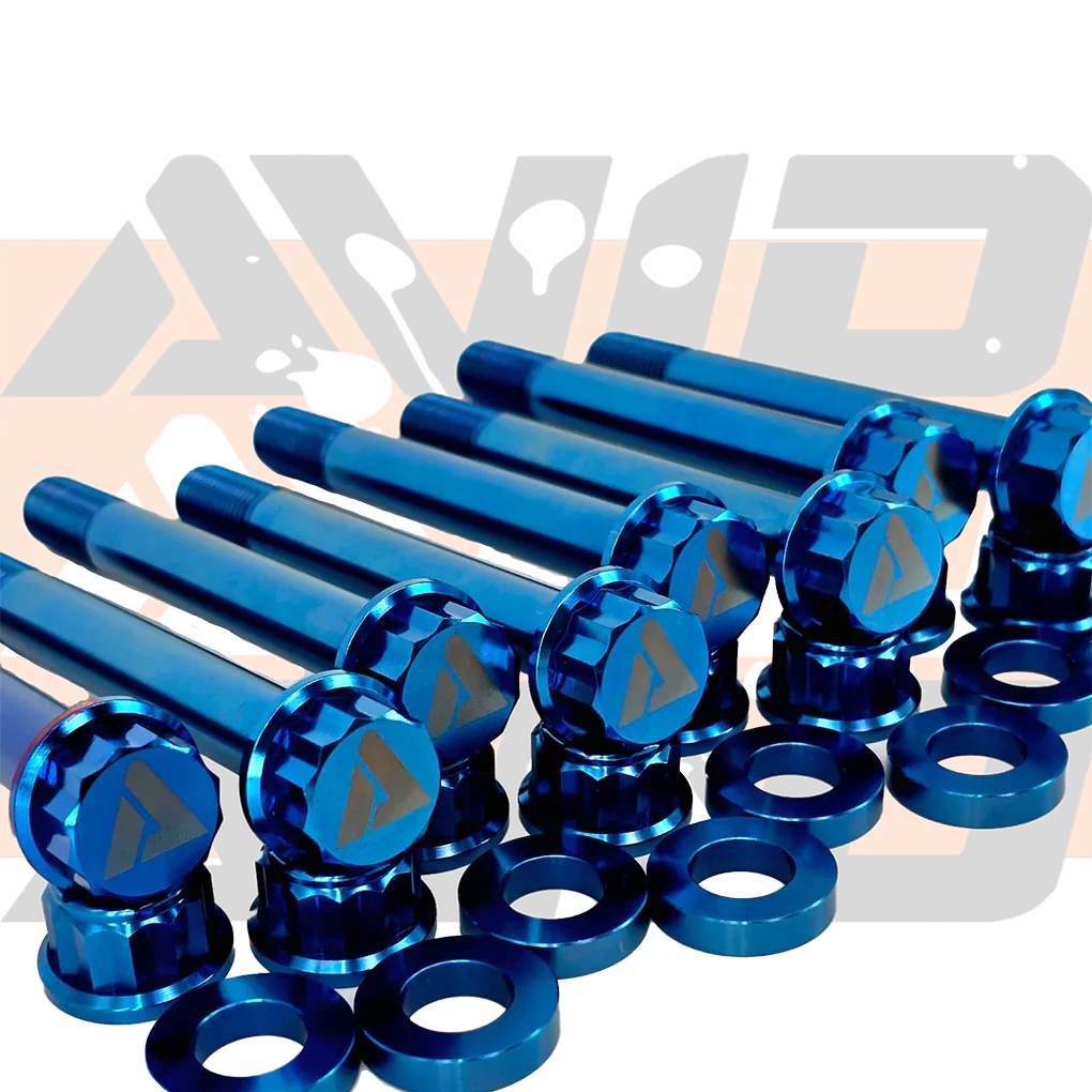 Yamaha YXZ1000 Factory Front Inner Pivot Titanium Bolt Hardware Kit, 24 Piece | AVID Racing