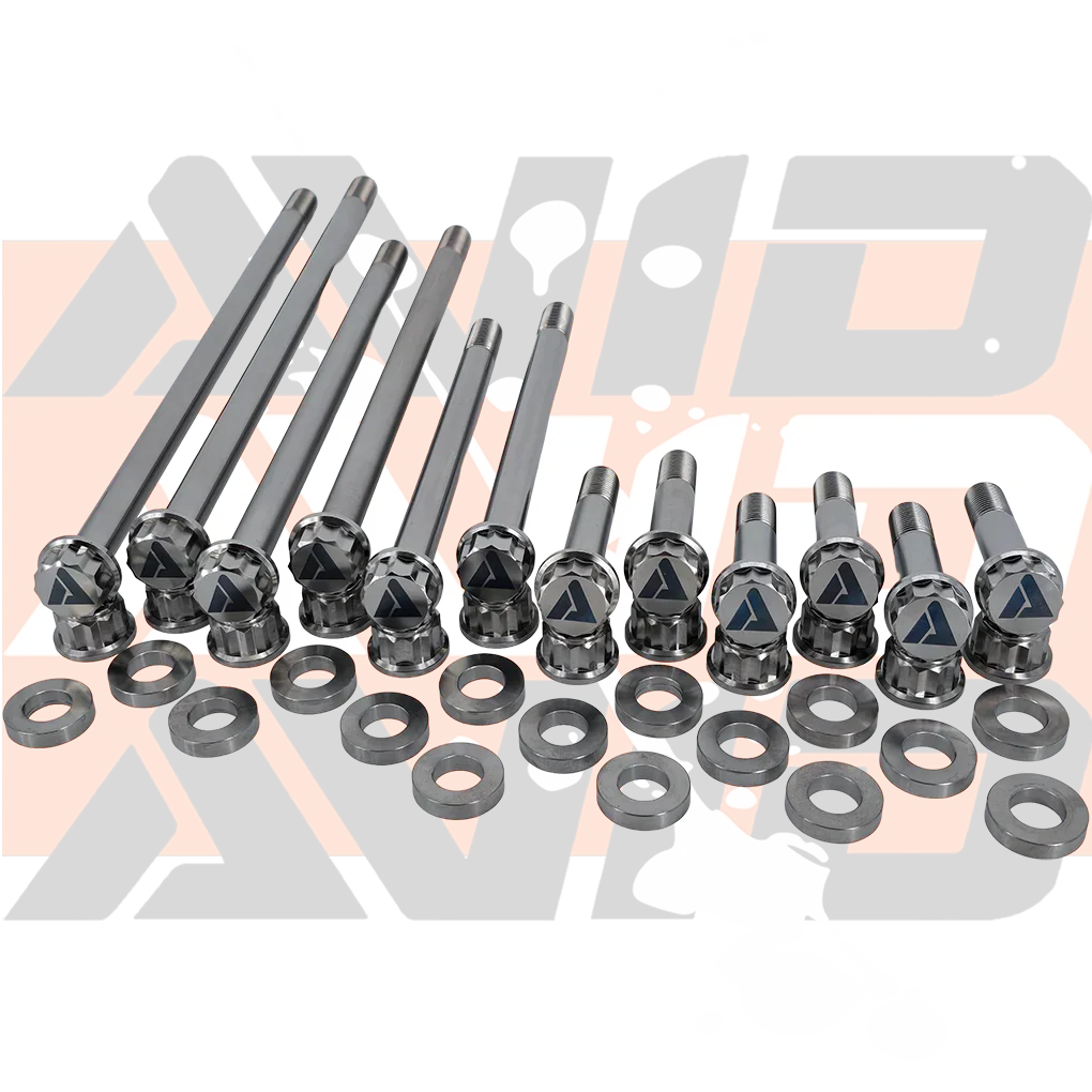 Yamaha YXZ1000 Factory Rear Complete Pivot Titanium Bolt Hardware Kit, 28 Piece | AVID Racing