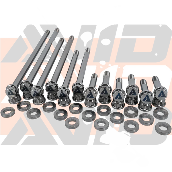 Yamaha YXZ1000 Factory Rear Complete Pivot Titanium Bolt Hardware Kit, 28 Piece | AVID Racing