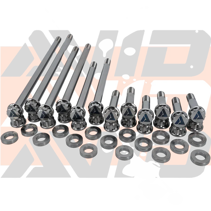 Yamaha YXZ1000 Factory Rear Complete Pivot Titanium Bolt Hardware Kit, 28 Piece | AVID Racing