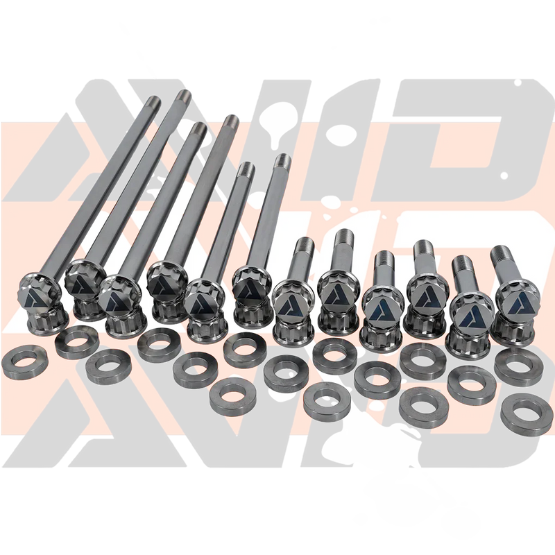 Yamaha YXZ1000 Factory Rear Complete Pivot Titanium Bolt Hardware Kit, 28 Piece | AVID Racing