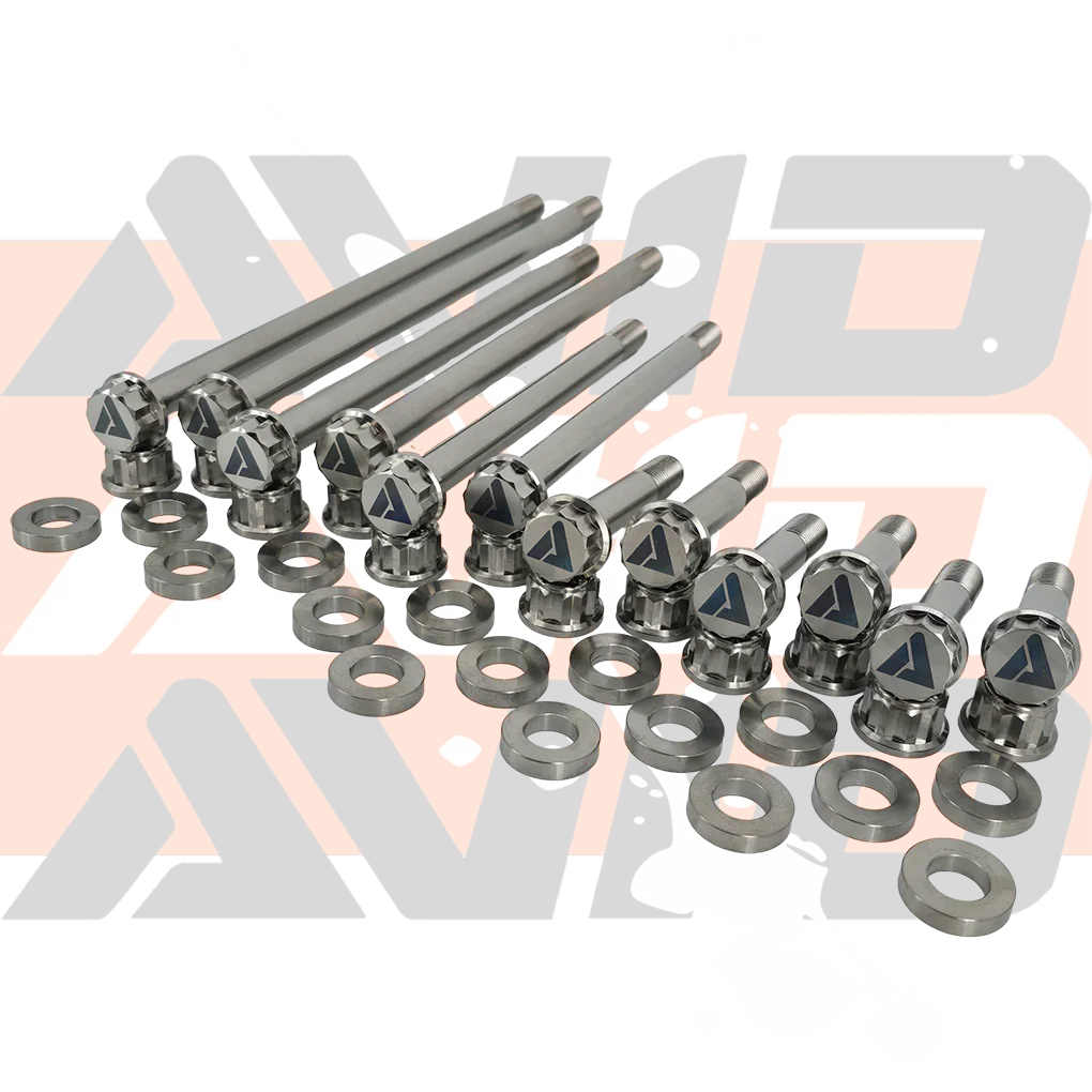 Yamaha YXZ1000 Factory Rear Complete Pivot Titanium Bolt Hardware Kit, 28 Piece | AVID Racing
