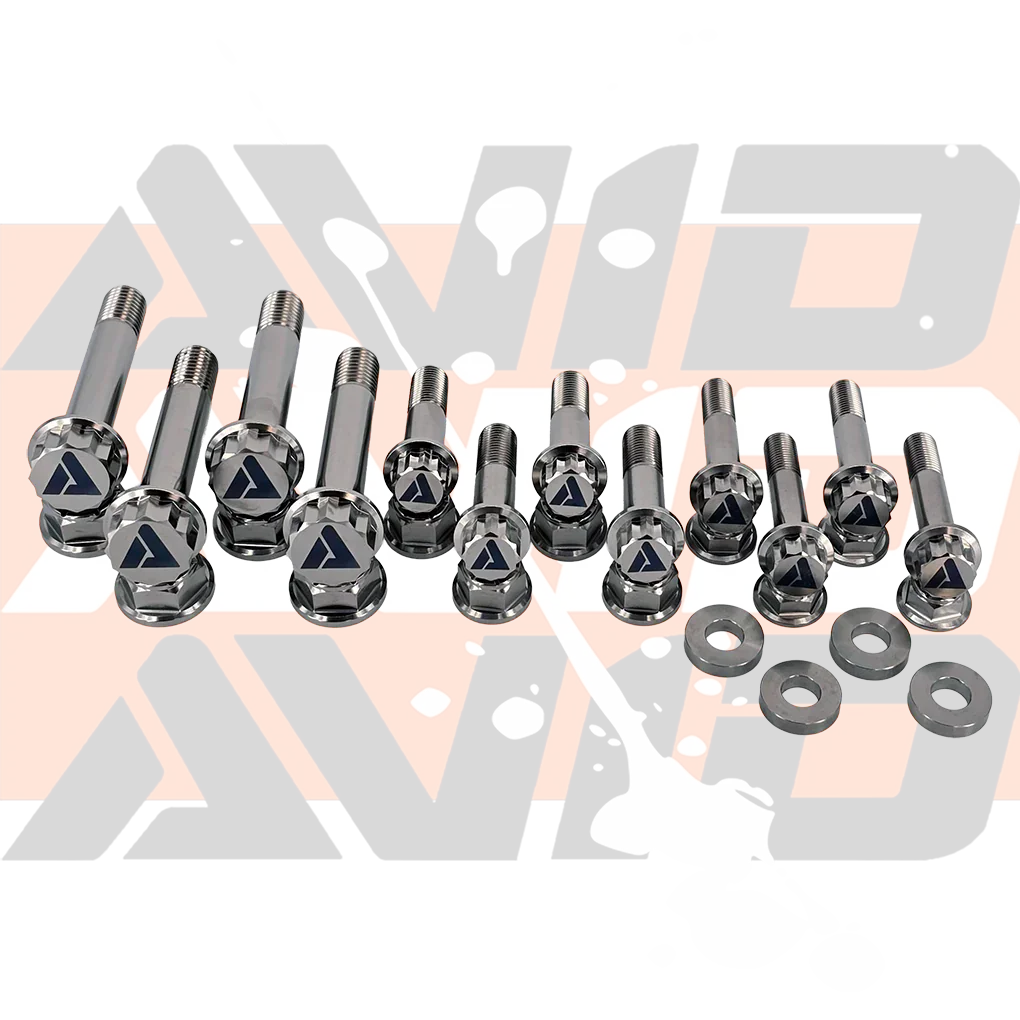 Polaris RZR Pro R 2-Seat Cage AVID Titanium Bolt Hardware Kit, 16 Piece