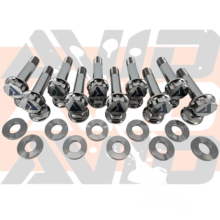 AVID Racing Can-Am Maverick R billet radius rod plate titanium bolt hardware kit 12-point titanium fasteners
