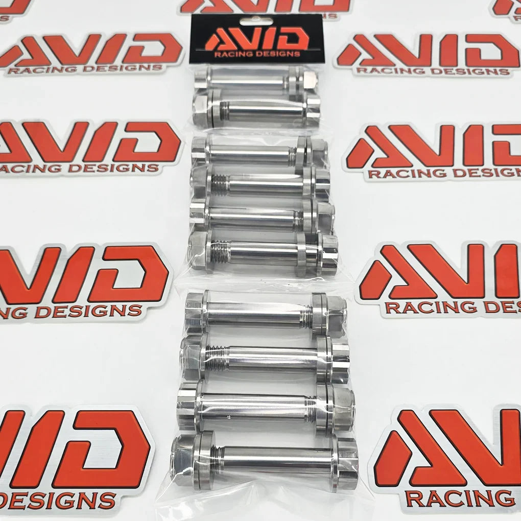 AVID Racing Can-Am Maverick R billet radius rod plate titanium bolt hardware kit in branded packaging