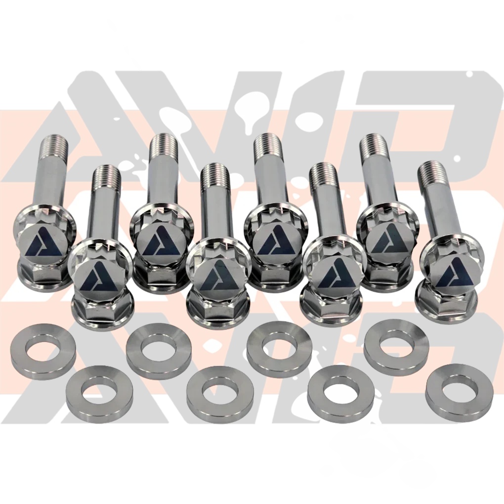 Can-Am Maverick R Rear Trailing Arm AVID Titanium Bolt Hardware Kit, 24 Piece