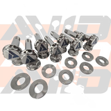 Can-Am Maverick R Rear Trailing Arm AVID Titanium Bolt Hardware Kit, 24 Piece