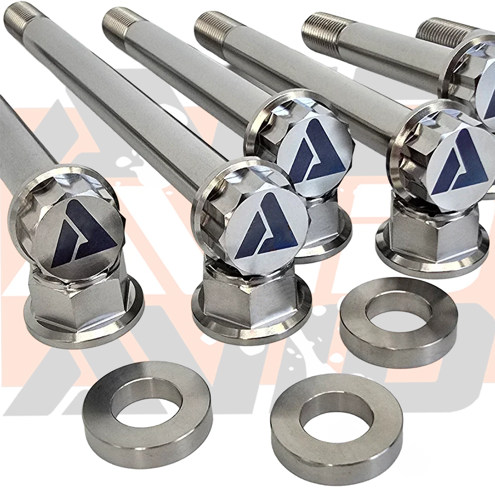 AVID Racing Can-Am Maverick X3 Trailing Arm Titanium Hardware Kit bolt and washer detail