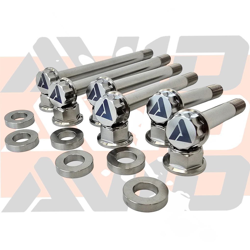 AVID Racing Can-Am Maverick X3 Trailing Arm Titanium Hardware Kit suspension mounting hardware
