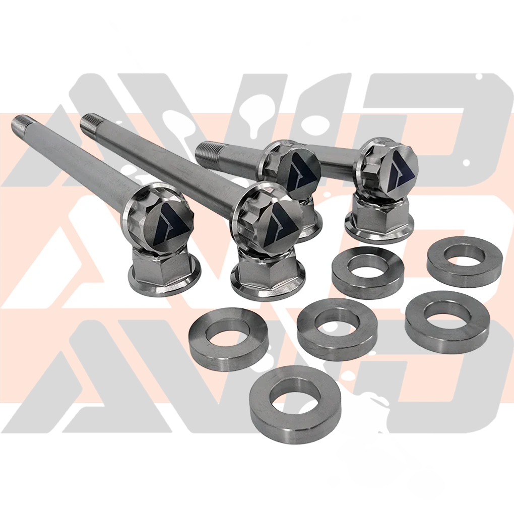 AVID Racing Can-Am Maverick X3 Front Shock Titanium Bolt Hardware Kit bolt and washer detail